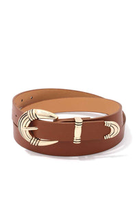 Metal Buckle PU Leather Belt