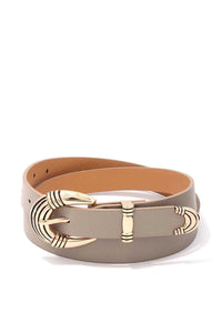 Metal Buckle PU Leather Belt