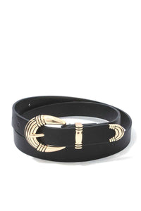 Metal Buckle PU Leather Belt