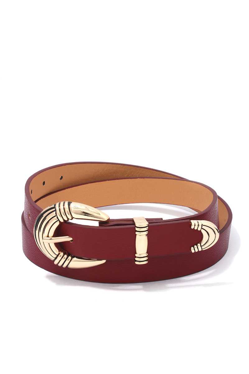 Metal Buckle PU Leather Belt