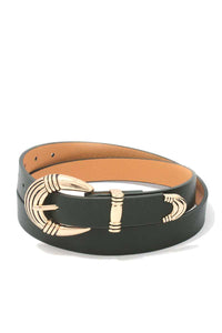 Metal Buckle PU Leather Belt