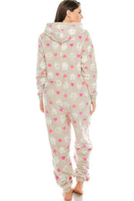 Load image into Gallery viewer, Flannel Jumpsuit Pajama with Hoodie
