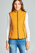 Load image into Gallery viewer, Faux Shearling Lined Quilted Padding Vest
