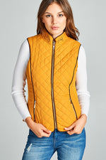 Load image into Gallery viewer, Faux Shearling Lined Quilted Padding Vest
