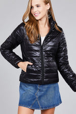 Load image into Gallery viewer, Long Sleeve Quilted Padding Jacket
