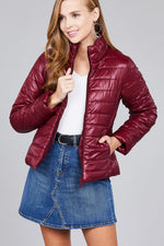 Load image into Gallery viewer, Long Sleeve Quilted Padding Jacket
