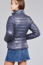 Load image into Gallery viewer, Long Sleeve Quilted Padding Jacket
