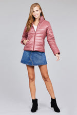 Load image into Gallery viewer, Long Sleeve Quilted Padding Jacket
