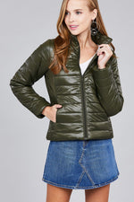 Load image into Gallery viewer, Long Sleeve Quilted Padding Jacket
