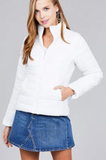 Load image into Gallery viewer, Long Sleeve Quilted Padding Jacket
