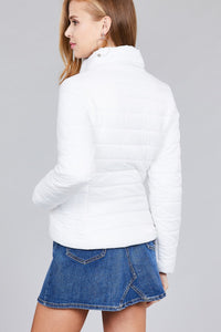 Long Sleeve Quilted Padding Jacket