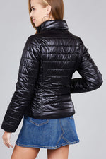 Load image into Gallery viewer, Long Sleeve Quilted Padding Jacket
