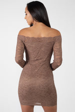 Load image into Gallery viewer, Floral Lace Off Shoulder Dress
