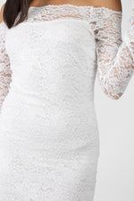 Load image into Gallery viewer, Floral Lace Off Shoulder Dress
