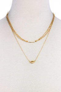 Trendy Fashion Triple Layer Necklace