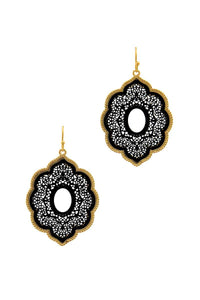 Modern Chic Two Tone Drop Earring