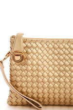 Load image into Gallery viewer, Trendy Woven Clutch Crossbody Bag with Two Straps
