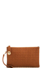 Load image into Gallery viewer, Trendy Woven Clutch Crossbody Bag with Two Straps
