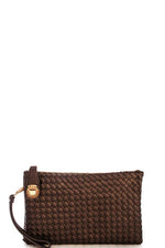 Load image into Gallery viewer, Trendy Woven Clutch Crossbody Bag with Two Straps
