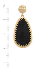 Load image into Gallery viewer, Animal Pattern Teardrop Shape Post Drop Earring
