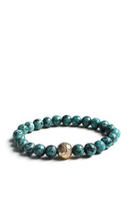 Load image into Gallery viewer, Hammered Metal Ball Beaded Stretch Bracelet
