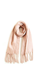 Load image into Gallery viewer, Solid Scarf With Chunky Fringe
