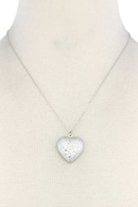 Heart Shape Locket Metal Necklace