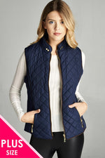 Load image into Gallery viewer, Faux Shearling Lined Quilted Padding Vest
