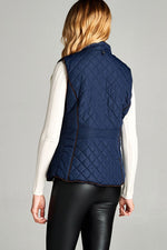 Load image into Gallery viewer, Faux Shearling Lined Quilted Padding Vest
