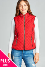 Load image into Gallery viewer, Faux Shearling Lined Quilted Padding Vest
