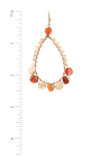 Load image into Gallery viewer, Teardrop Shape Beaded Drop Earring
