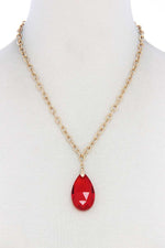 Load image into Gallery viewer, Teardrop Pendant Necklace
