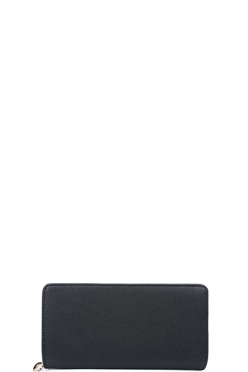 Fashion Solid Color Long Wallet