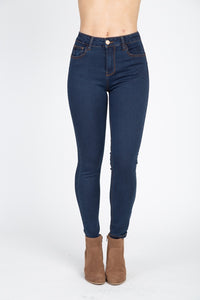 High Rise Denim Skinny Jeans