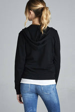 Load image into Gallery viewer, Long Sleeve Zipper French Terry Hoodie with Pockets
