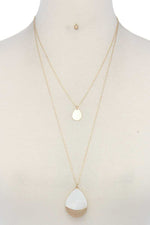 Load image into Gallery viewer, Teardrop Shape Layered Necklace
