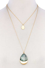 Load image into Gallery viewer, Teardrop Shape Layered Necklace
