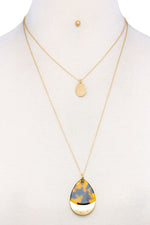 Load image into Gallery viewer, Teardrop Shape Layered Necklace
