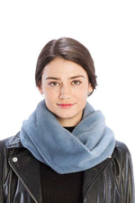 Load image into Gallery viewer, Solid Color Faux Mink Fur Infinity Scarf
