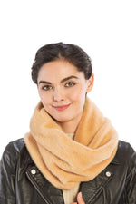 Load image into Gallery viewer, Solid Color Faux Mink Fur Infinity Scarf
