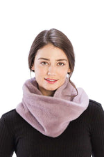 Load image into Gallery viewer, Solid Color Faux Mink Fur Infinity Scarf
