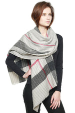 Load image into Gallery viewer, Plaid Pattern Pleated Scarf
