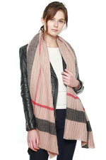 Load image into Gallery viewer, Plaid Pattern Pleated Scarf
