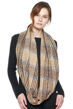 Load image into Gallery viewer, Plaid Infinity Scarf
