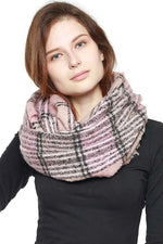 Load image into Gallery viewer, Plaid Infinity Scarf
