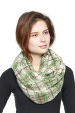 Load image into Gallery viewer, Soft Plaid Infinity Scarf
