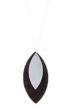 Load image into Gallery viewer, Double Pointed Oval Shape Pendant Necklace
