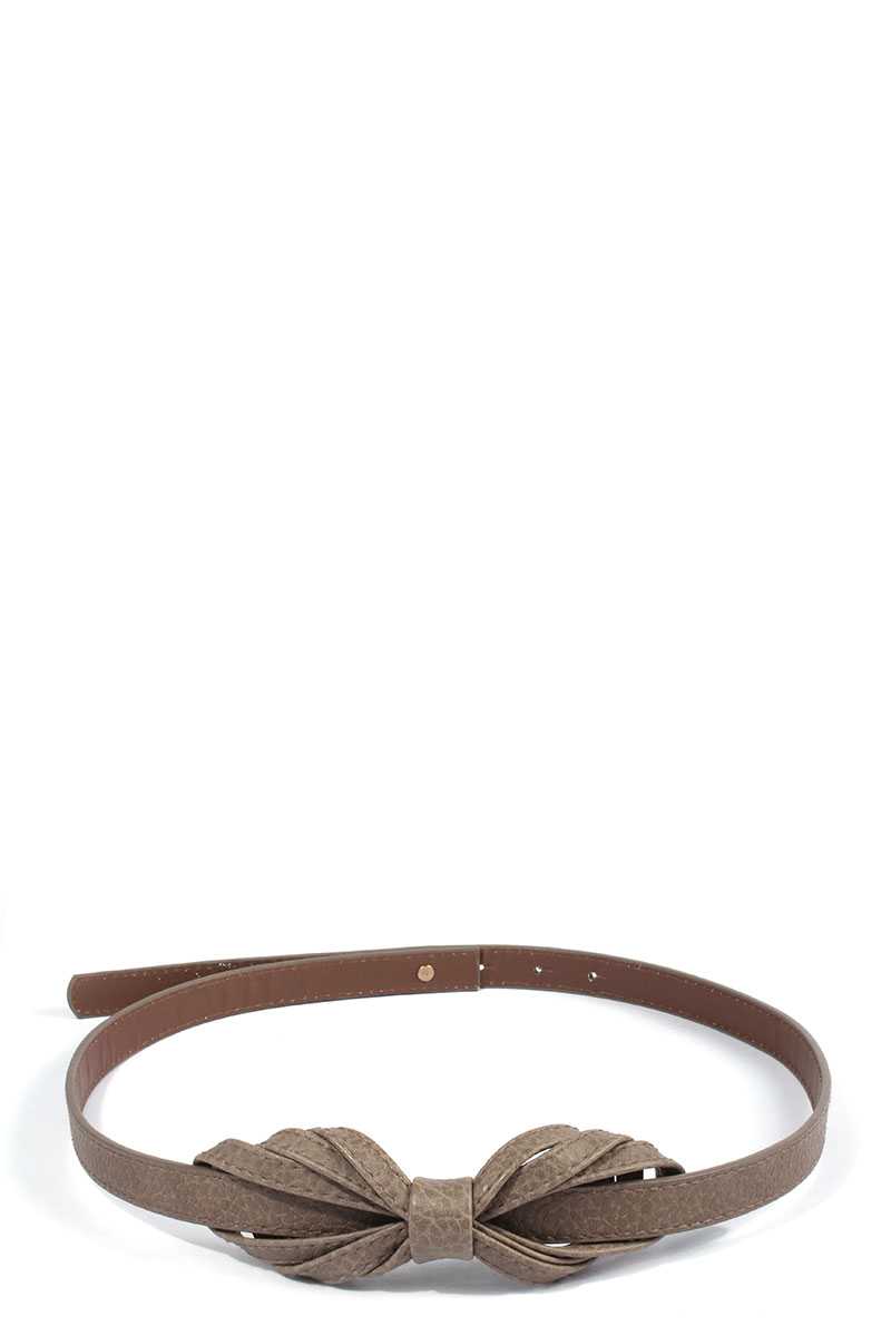 Bow PU Leather Belt