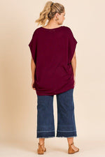 Load image into Gallery viewer, Short Dolman Sleeve Scoop Neck Top
