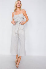 Load image into Gallery viewer, Spaghetti Strap Striped Jumpsuit
